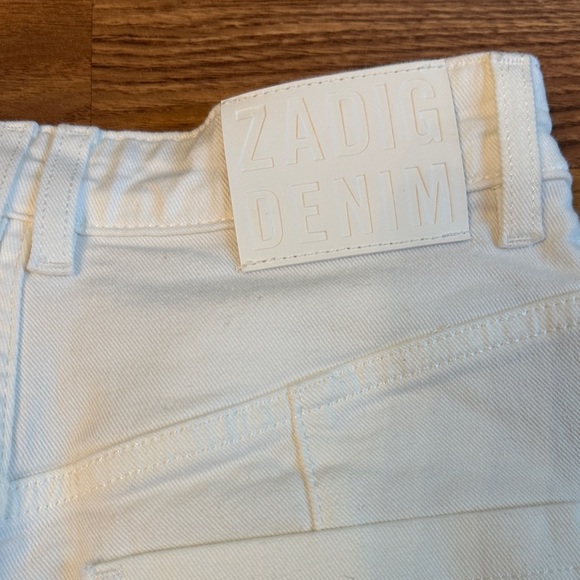 Zadig and Voltaire Women's High-Waisted White Jeans - Picture 8 of 8
